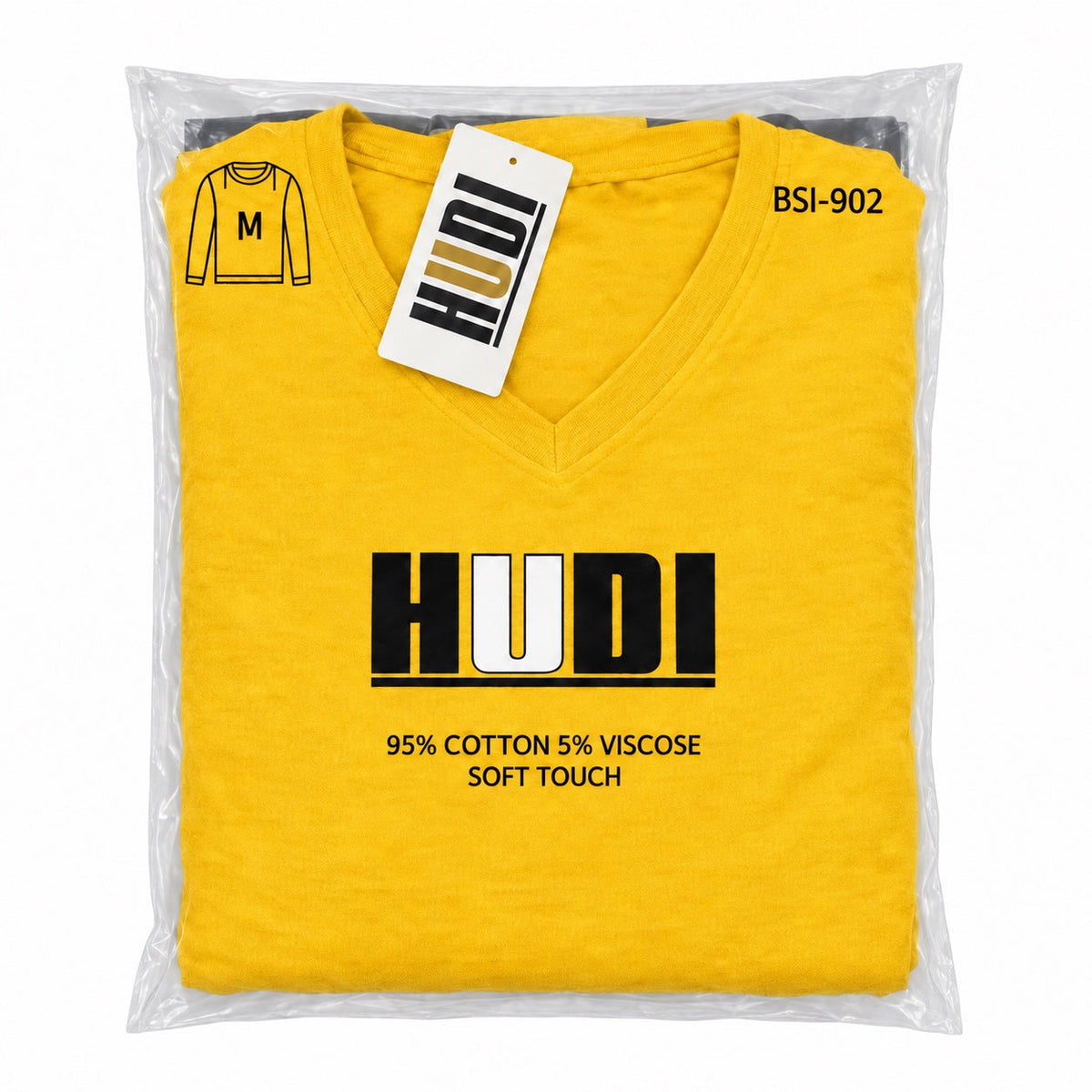 BSI-902 HUDI V-Neck T-Shirt - 95% Cotton 5% Viscose