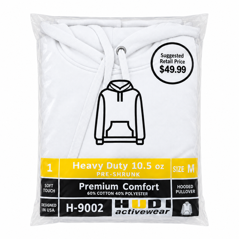 H9002 HUDI Premium Comfort Hooded Pullover