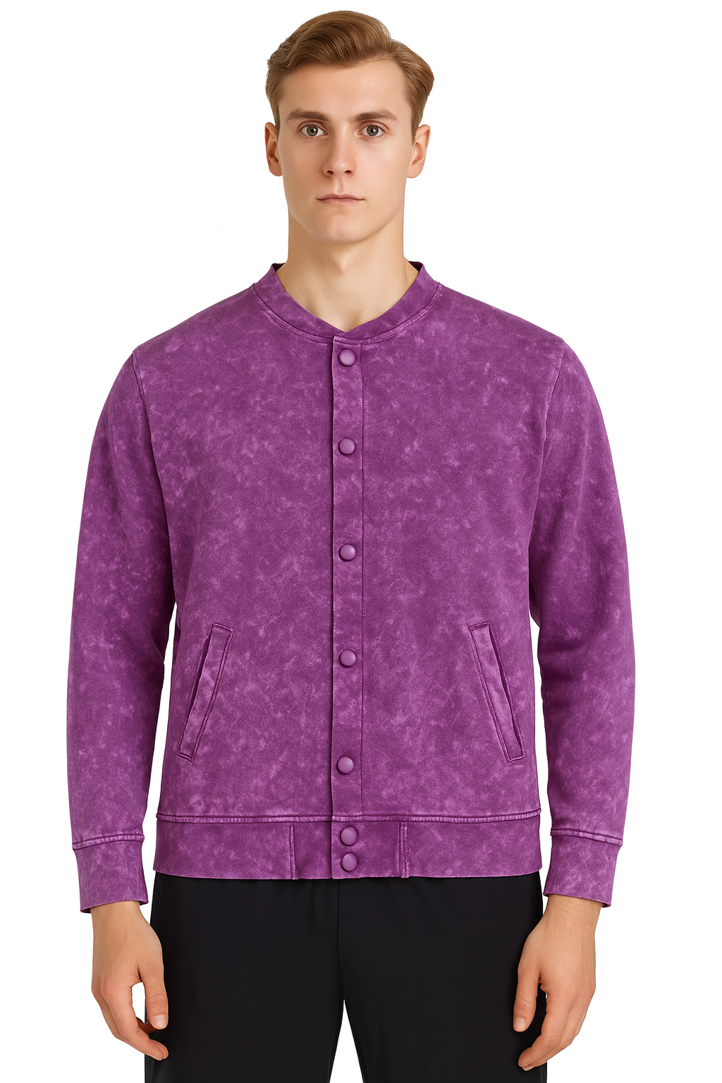 AWD source image 46687679316223: H6005 HUDI RusticStyles – Premium Vintage Wash Varsity Jacket