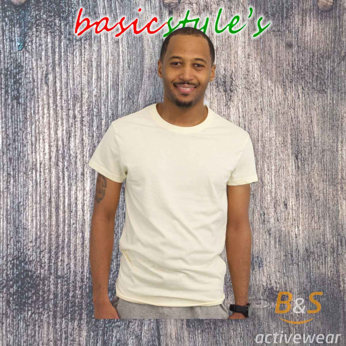 BSI 108 100% RIGNSPUN COTTON SHORT SLEEVE T-SHIRT CASE BULK PACK.