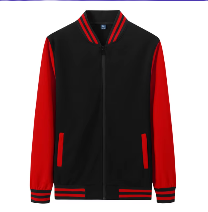AWD source image 46652948906239: H 5005 HAVEY DUTY 15Oz FLEECE VARSITY JACKET.