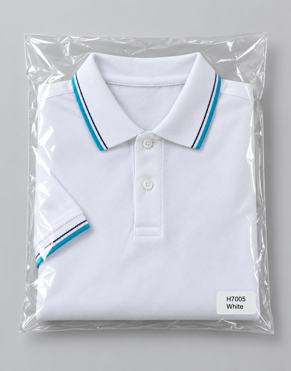 h7005-button-down-polo-100-cotton-pique | White | packaging