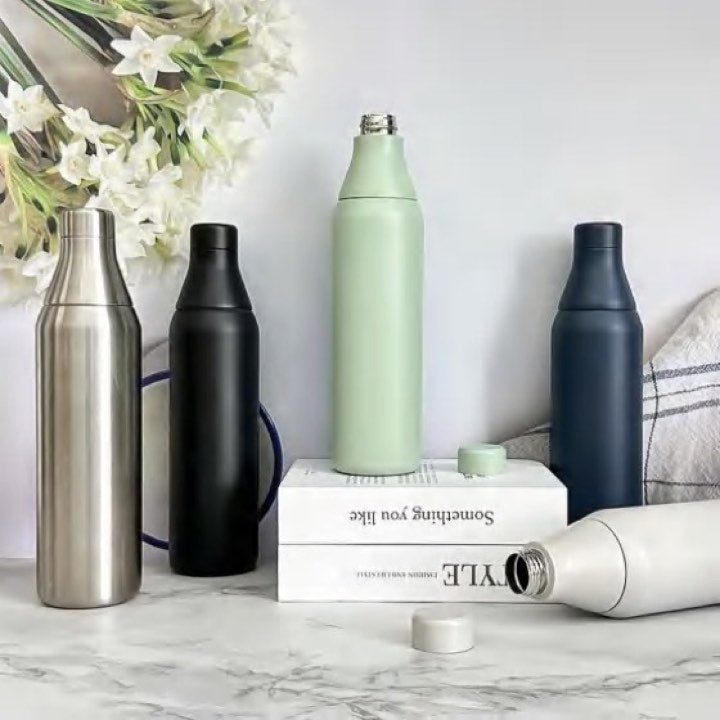 Two-Piece Large Sports Water Bottle