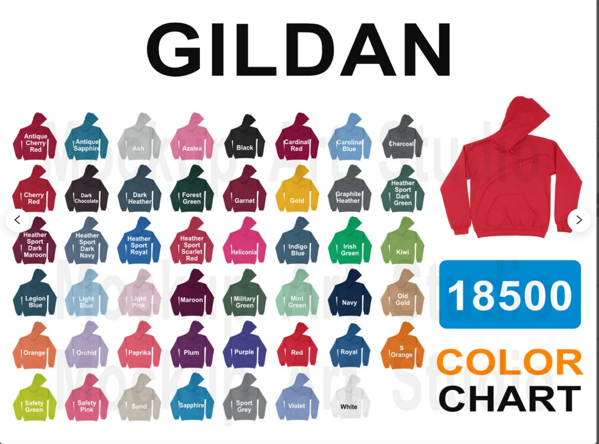 AWD source image 40431373844735: Gildan 18500 Heavy Weight Hoodies