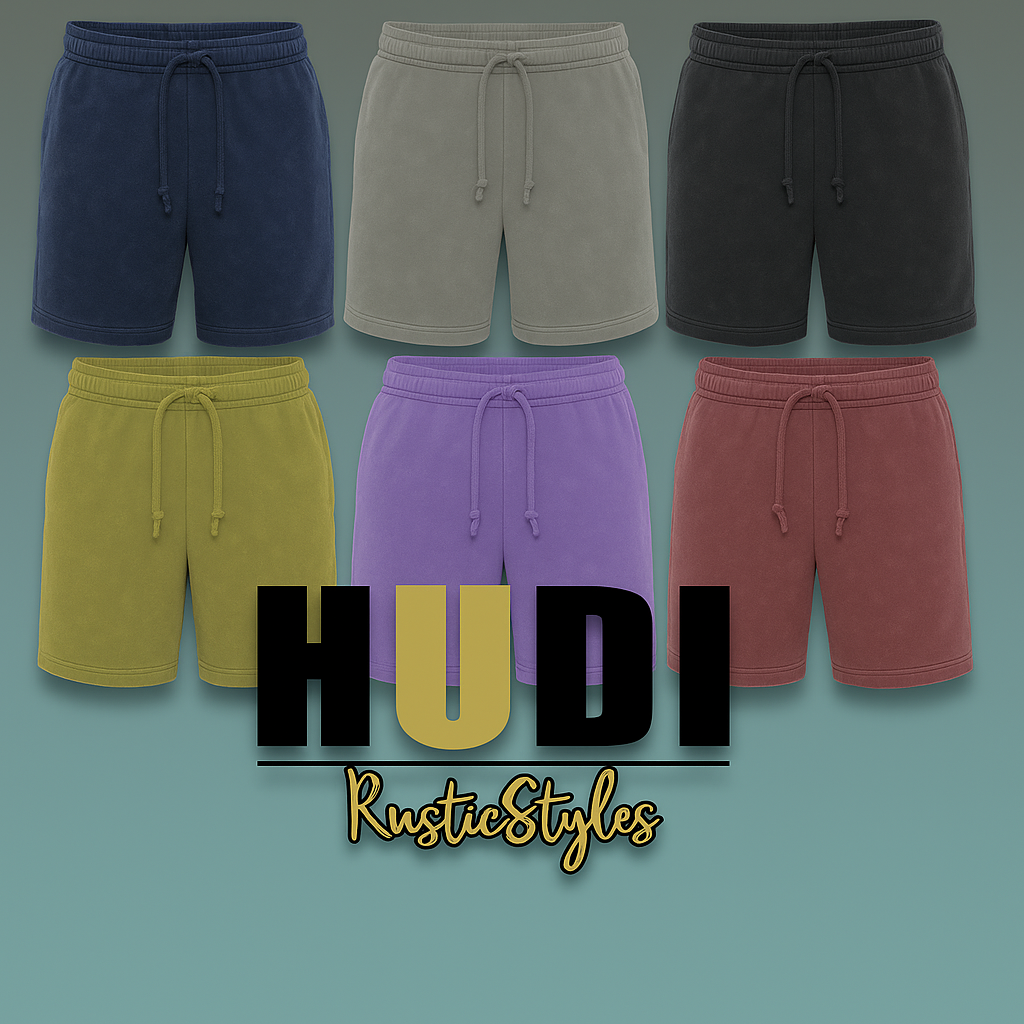 AWD source image 46002655920383: H 6008 HUDI RusticStyles – Premium Vintage Wash Summer Shorts