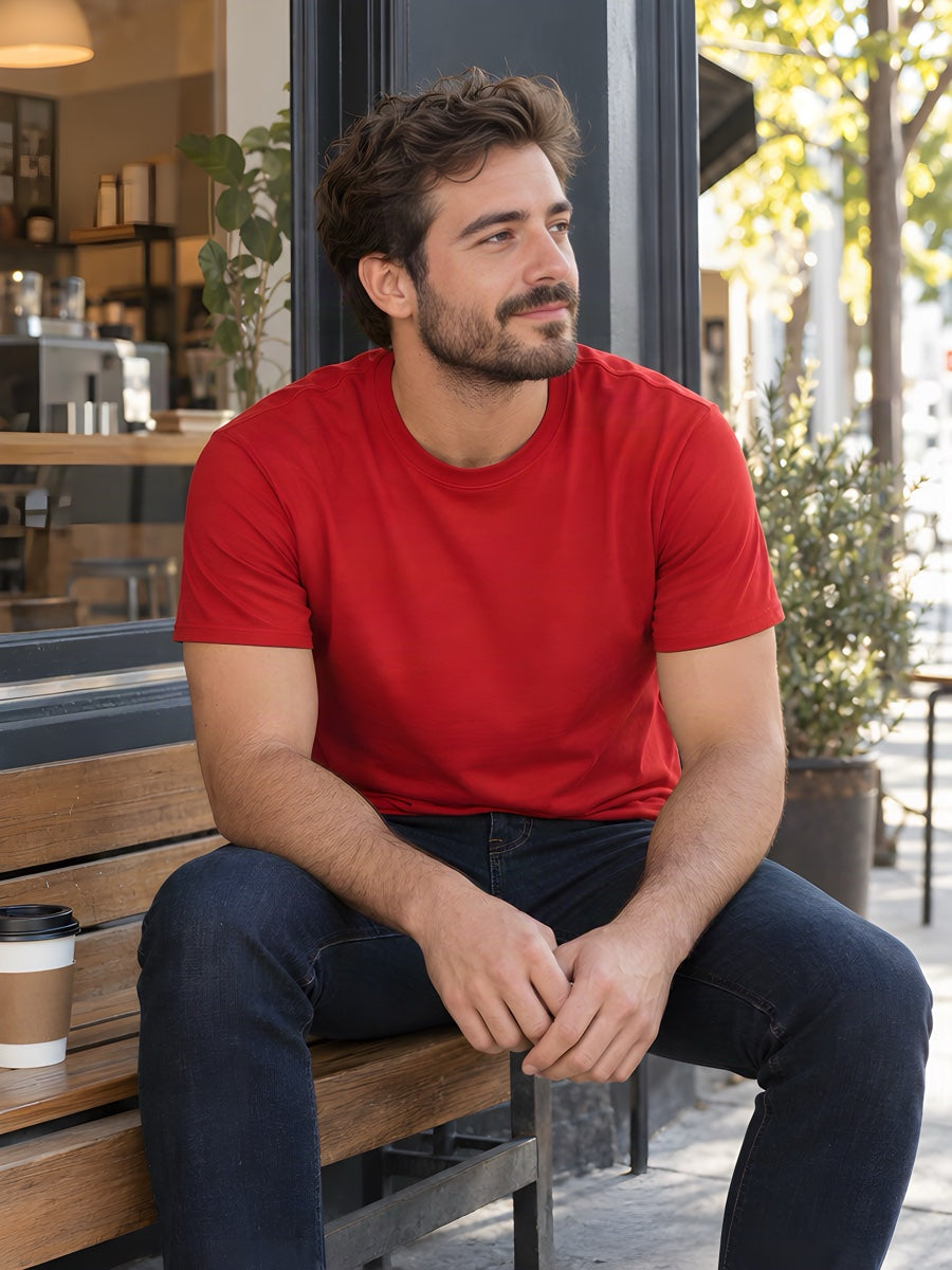 BSI108 ring-spun cotton blank T-shirt