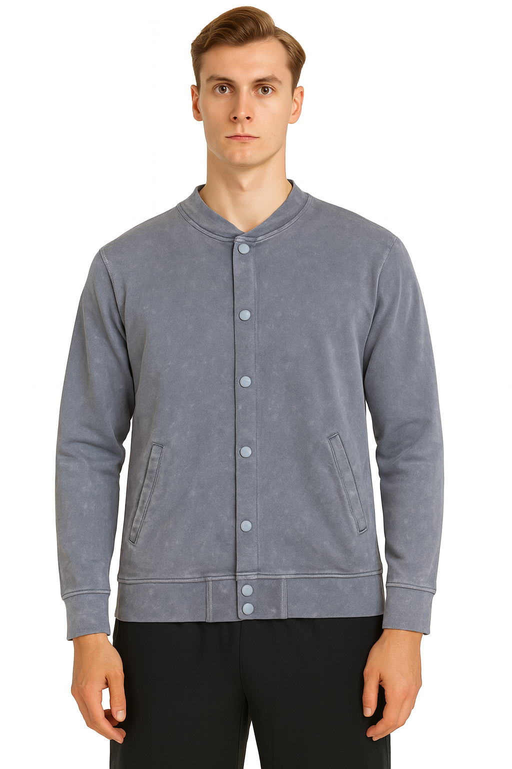 AWD source image 46687679217919: H6005 HUDI RusticStyles – Premium Vintage Wash Varsity Jacket