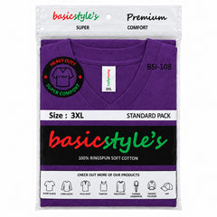 BSI 1008 basicstyle's Premium Comfort V-Neck T-Shirt