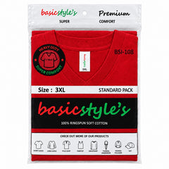 BSI 1008 basicstyle's Premium Comfort V-Neck T-Shirt