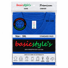 BSI 1008 basicstyle's Premium Comfort V-Neck T-Shirt