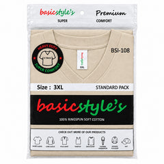 BSI 1008 basicstyle's Premium Comfort V-Neck T-Shirt