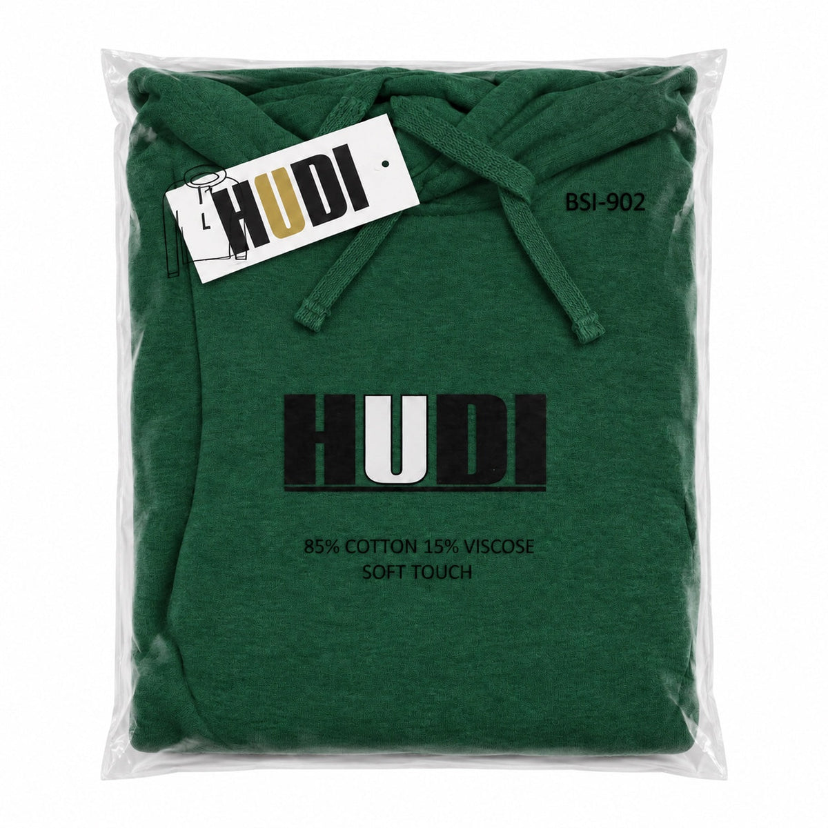 BSI-902 HUDI Pullover Hoodie - 85% Cotton 15% Viscose