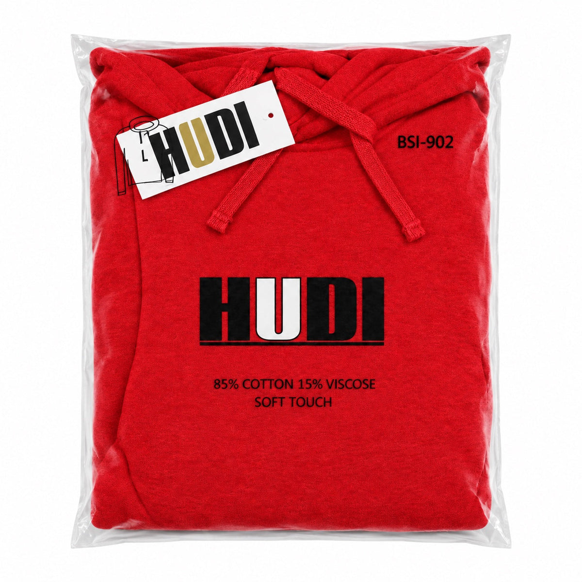 BSI-902 HUDI Pullover Hoodie - 85% Cotton 15% Viscose