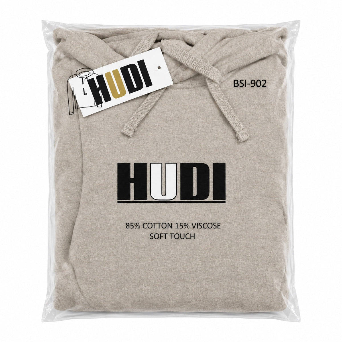 BSI-902 HUDI Pullover Hoodie - 85% Cotton 15% Viscose