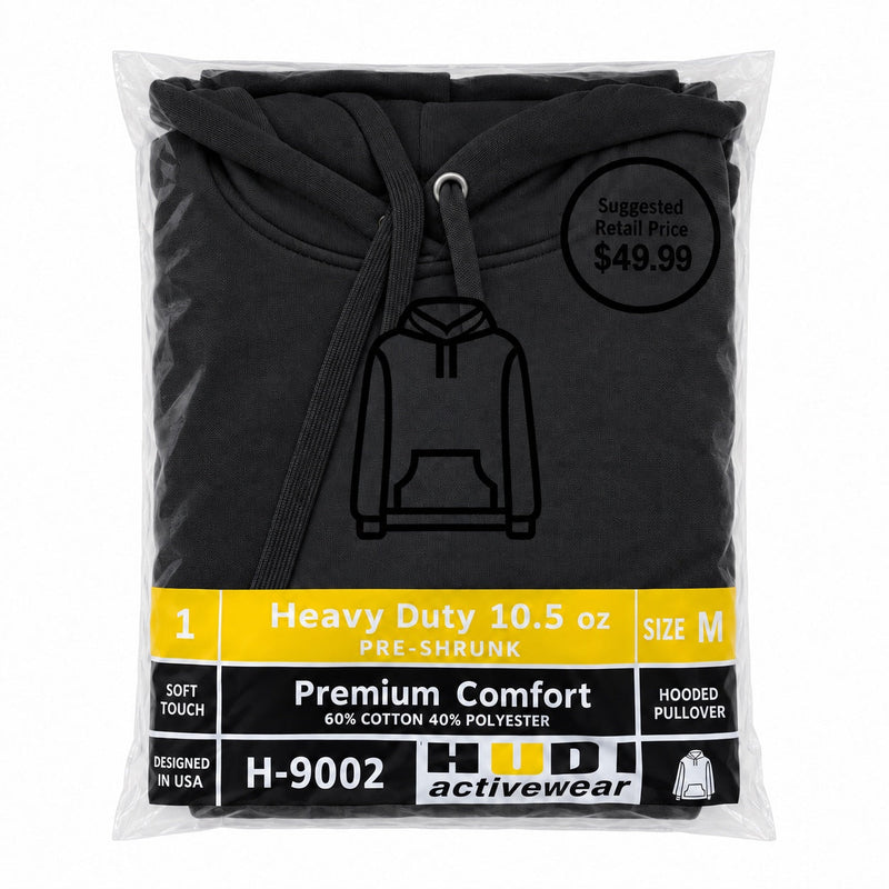 H9002 HUDI Premium Comfort Hooded Pullover