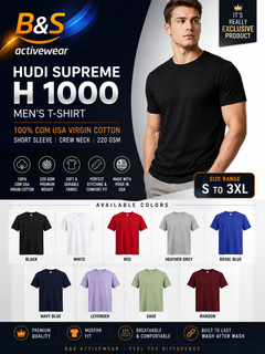 AWD source image 49560227283199: HUDI SUPREME™ H1000  100% Virgin U.S. Combed Cotton | 7 oz Heavyweight Premium T-Shirt