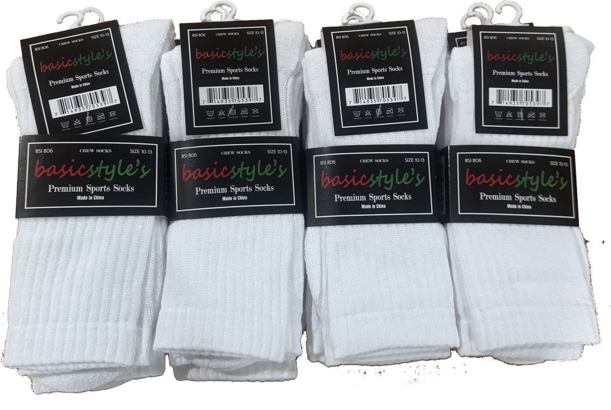 AWD source image 46647088513279: BSI 806 Basicstyle's Premium Crew Sports Socks