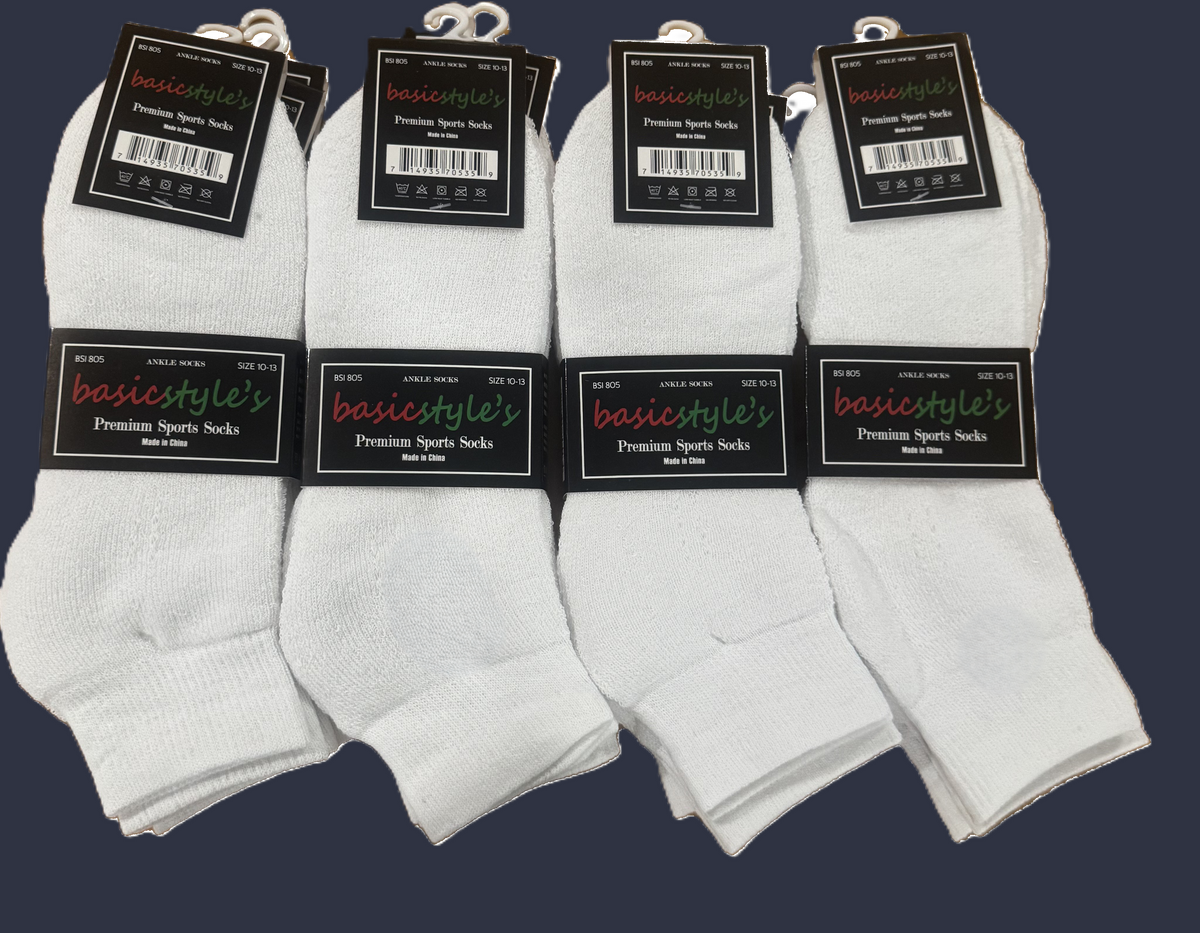 AWD source image 46647032283391: BSI 805 Basicstyle's Premium Ankle Sports Socks