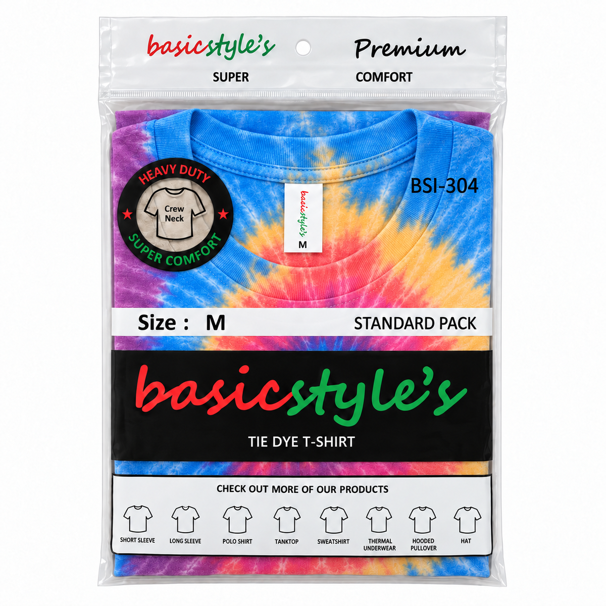 h3001-womens-high-quality-95-cotton-5-elastane-cotton-fitted-t-shirt-copy-awd-9498278134015 | ENTERNY | packaging