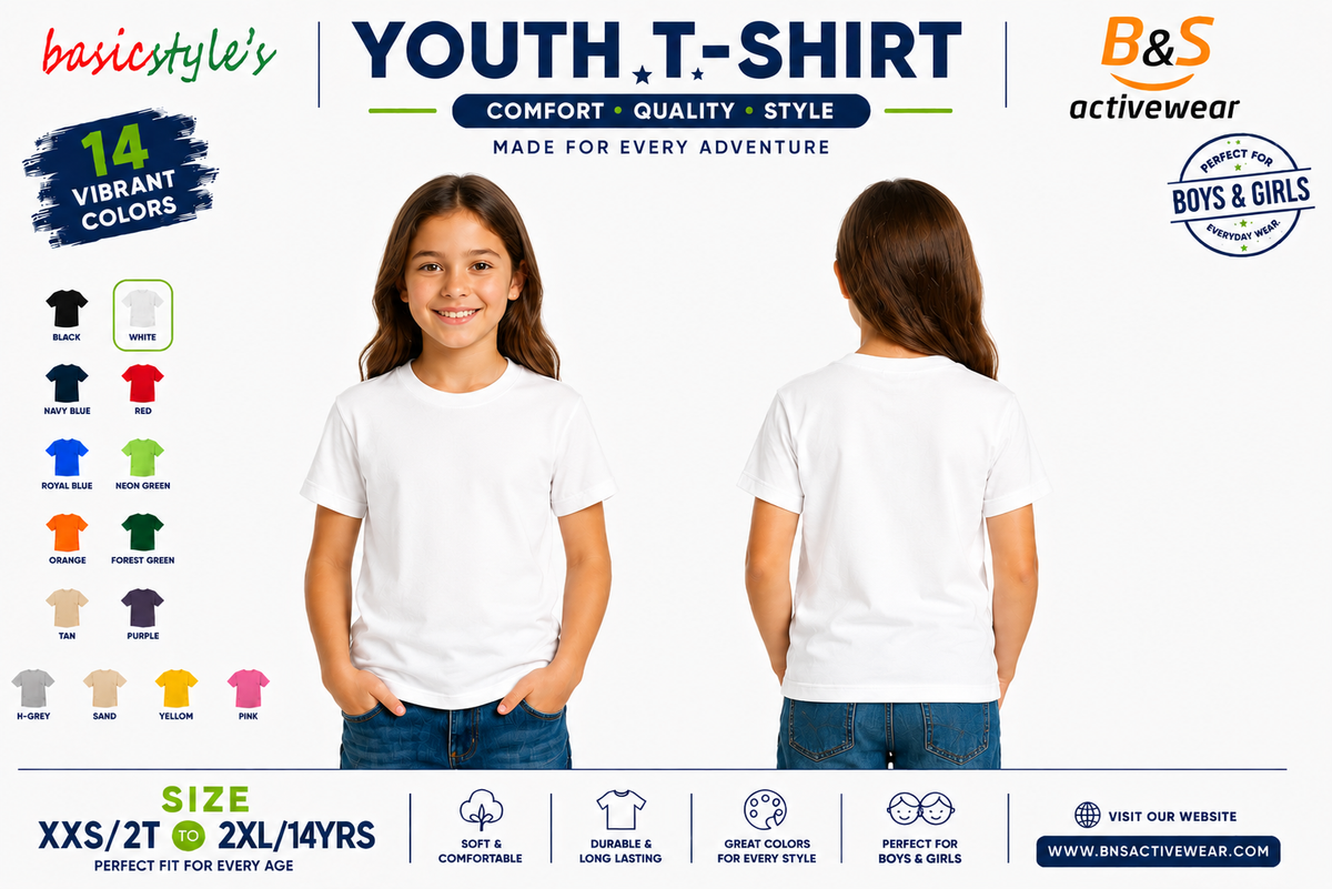 AWD source image 48461665665279: H4001 Youth 100% Ringspun Cotton T-Shirt