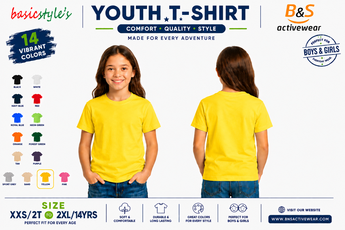 AWD source image 48461665698047: H4001 Youth 100% Ringspun Cotton T-Shirt