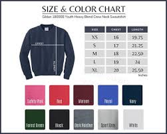 AWD source image 40661341307135: Gildan G180B Youth Crewneck Sweatshirt Mix & Match Any Color By Size - APPAREL WHOLESALE DEPOT Sweatshirts GILDAN