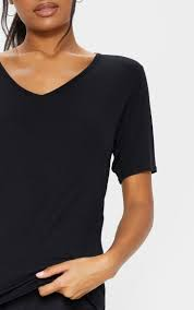 AWD source image 40902862471423: H3002 Womens V-Neck 95% Cotton 5% Elastane Cotton Fitted T-Shirt - APPAREL WHOLESALE DEPOT T-Shirt HUDI