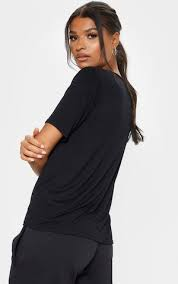 AWD source image 40902862668031: H3002 Womens V-Neck 95% Cotton 5% Elastane Cotton Fitted T-Shirt - APPAREL WHOLESALE DEPOT T-Shirt HUDI