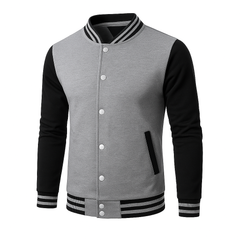 AWD source image 46675320602879: H 5005 HAVEY DUTY 15Oz FLEECE VARSITY JACKET.