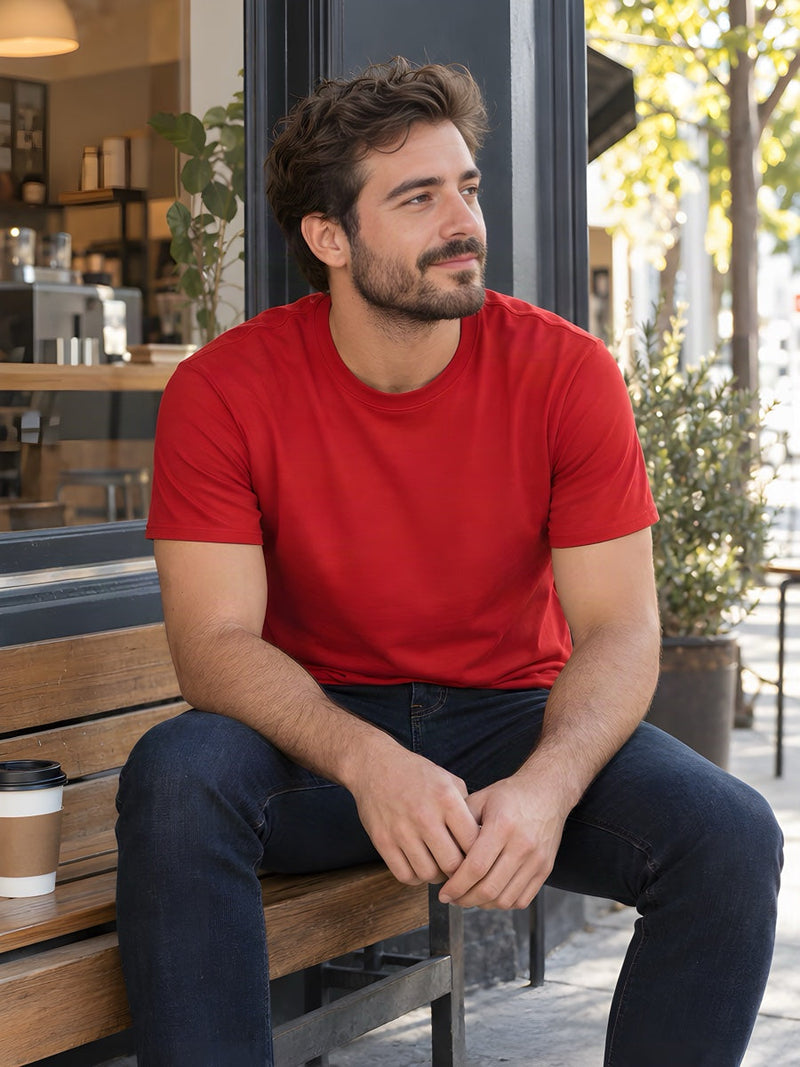 BSI 1008 Premium 100% Ring-Spun Soft Cotton Unisex T-Shirt.