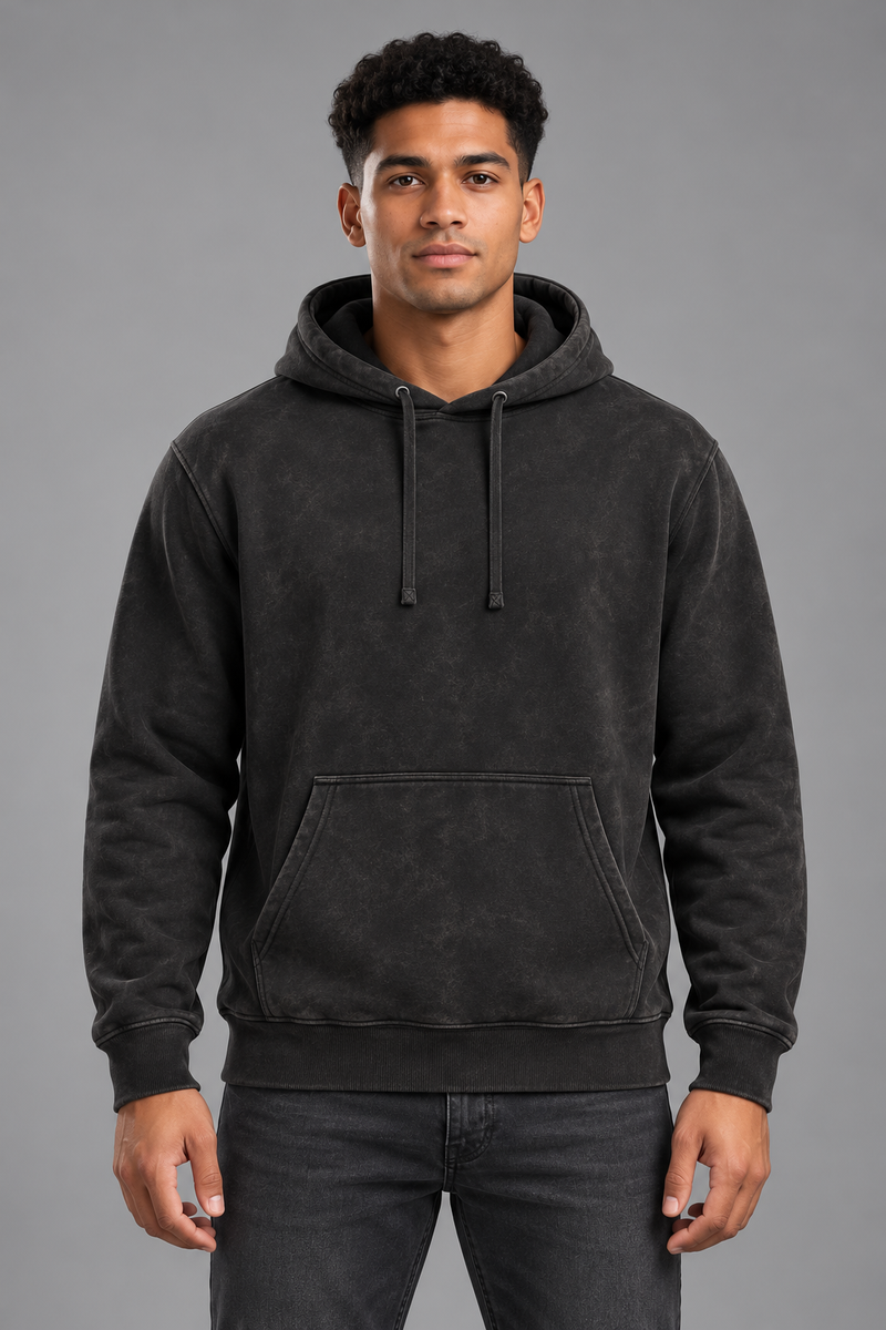 H6002 RusticStyles Premium Vintage Wash 100% Cotton Terry Fleece Pullover Hoodie