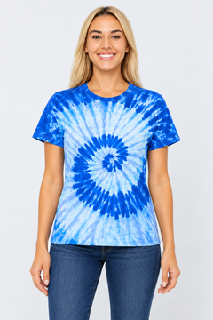 h3001-womens-high-quality-95-cotton-5-elastane-cotton-fitted-t-shirt-copy-awd-9498278134015 | BLUE JERRY | model front view