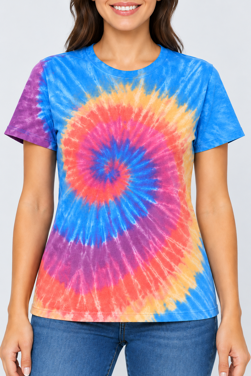 h3001-womens-high-quality-95-cotton-5-elastane-cotton-fitted-t-shirt-copy-awd-9498278134015 | ENTERNY | model detail close-up