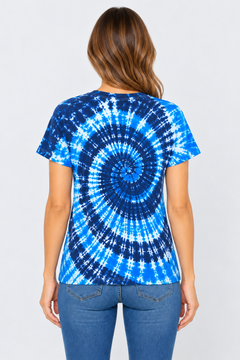 h3001-womens-high-quality-95-cotton-5-elastane-cotton-fitted-t-shirt-copy-awd-9498278134015 | EVENING SKY | model back view