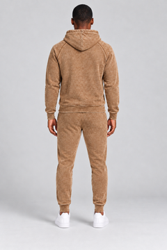 s-s-streetwear-900h-70-30-300gsm-8-85oz-hoodie | Camel | model back view