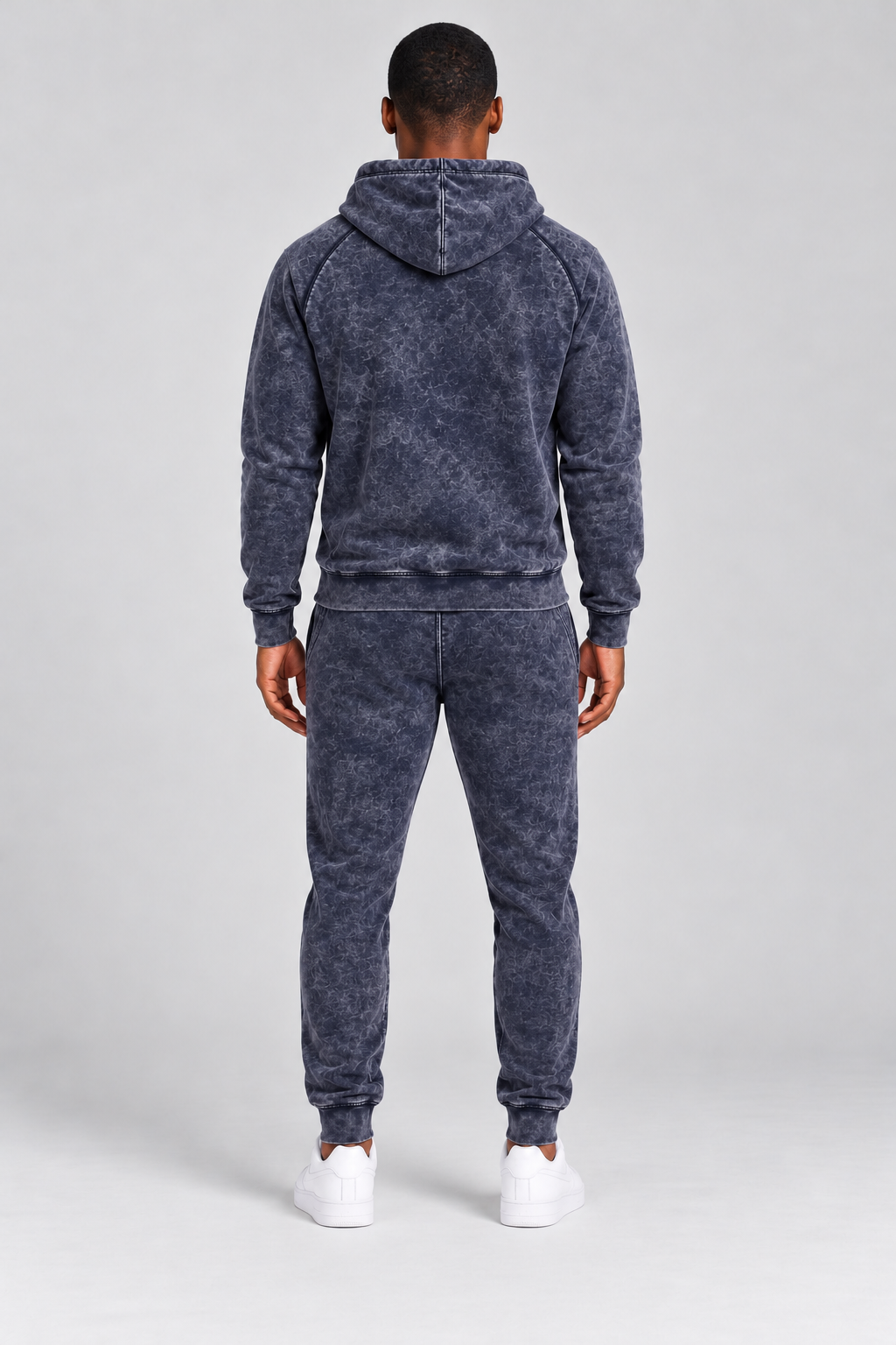 s-s-streetwear-900h-70-30-300gsm-8-85oz-hoodie | Cloud Navy | model back view