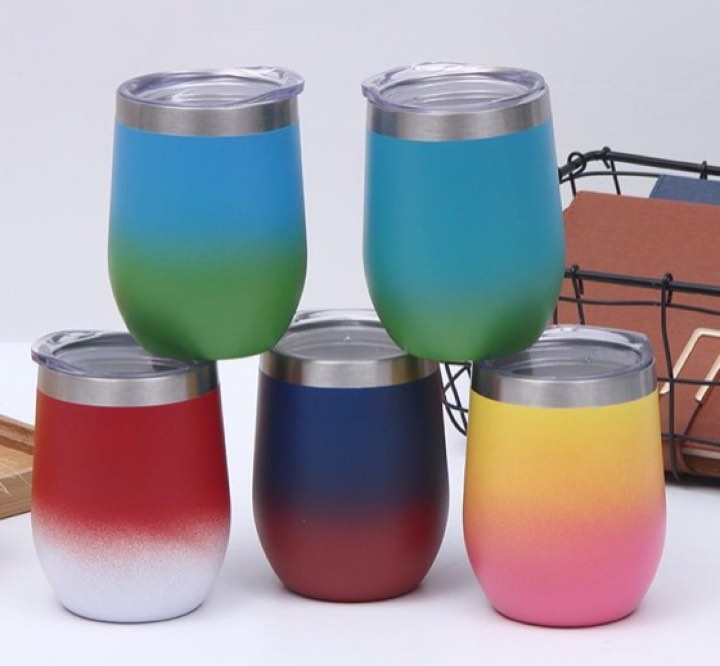 12oz Stainless Vacuum Egg Shape Bottle