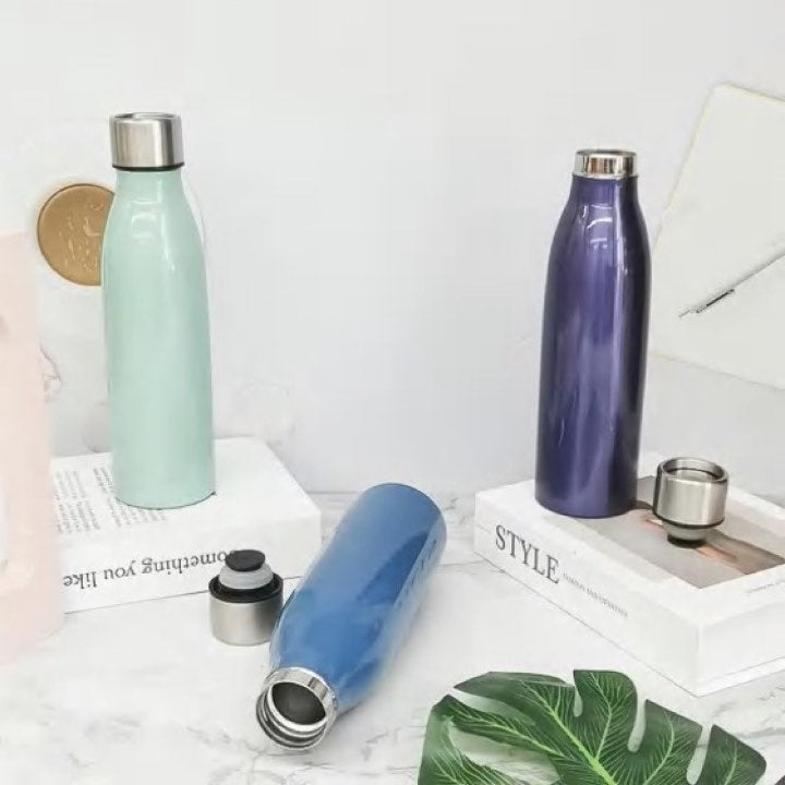 Cola Shape Bottle With Push Lid