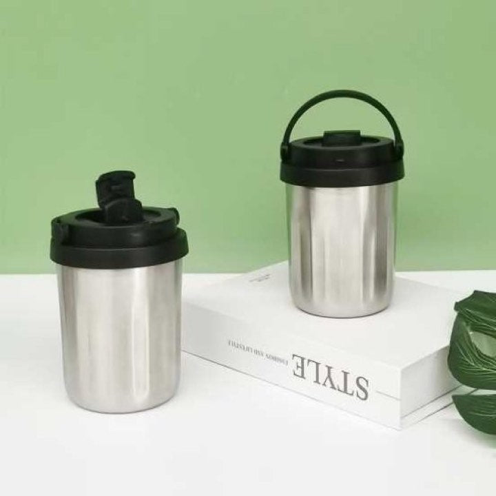 Vertical-striped Coffee Cup