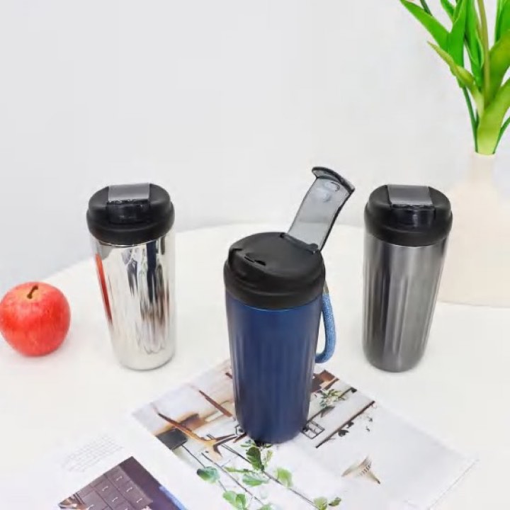 Vertical Striped Coffee Cup