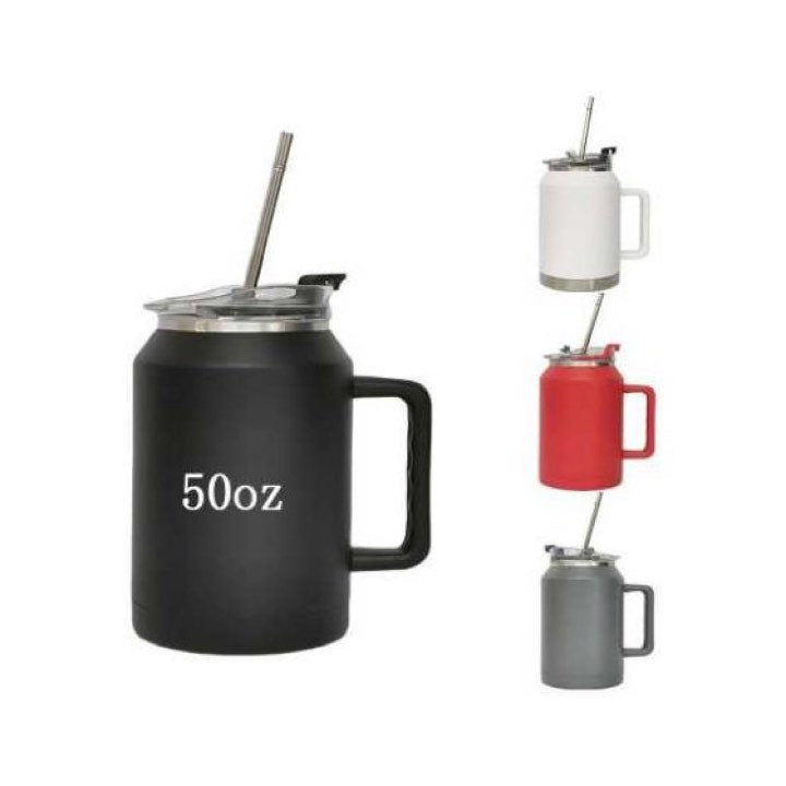 50 oz Flask With Straw