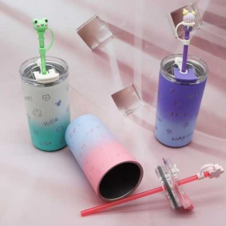 Flip Lid Straw Cup