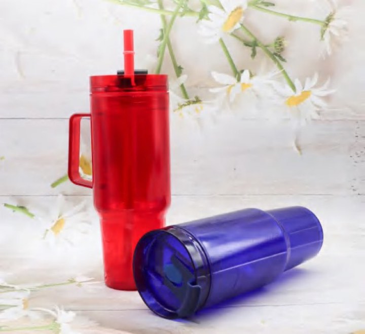 40 oz Large Car Tumbler, Full AS Plastic