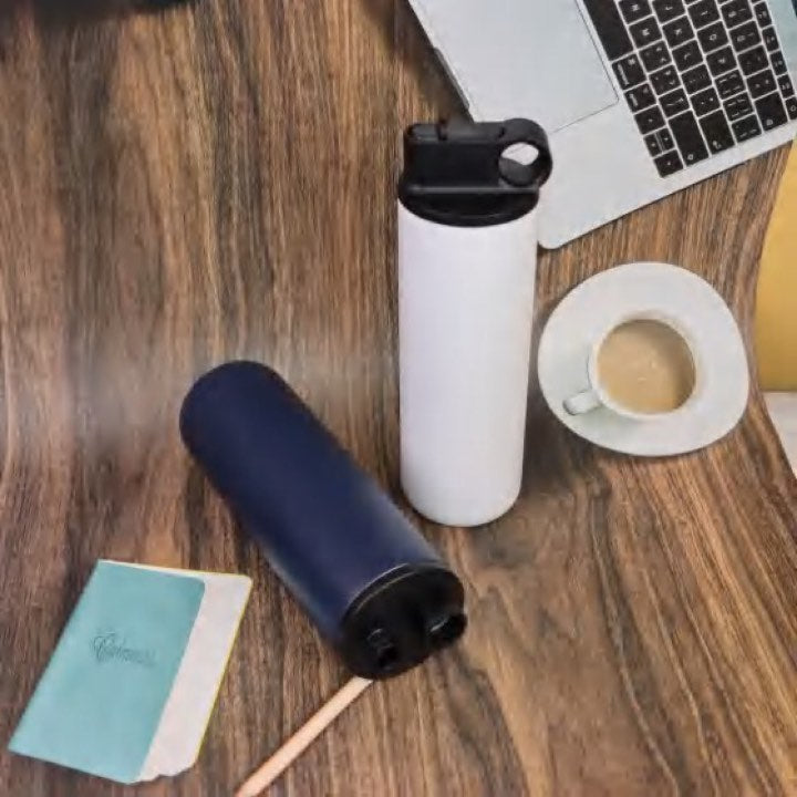 Sports Bottle With Round Hole Sip Lid