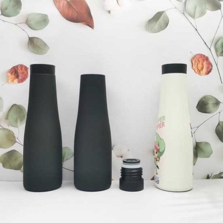 Bowling Shape Bottle With Push Lid