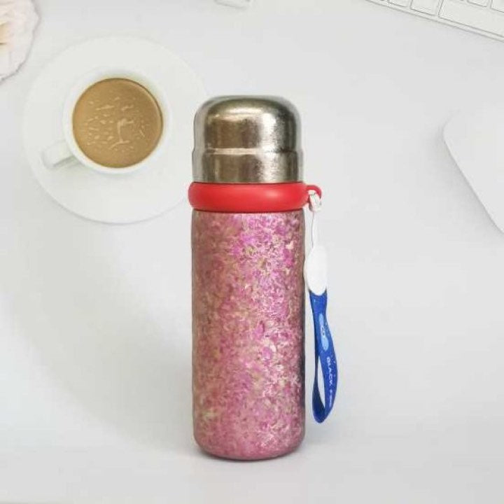 Pure Titanium Dual Drinking Cup With Sling Strap