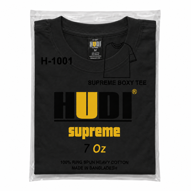 H1001 Supreme 100% Ring-Spun Cotton 7oz Boxy T-Shirt