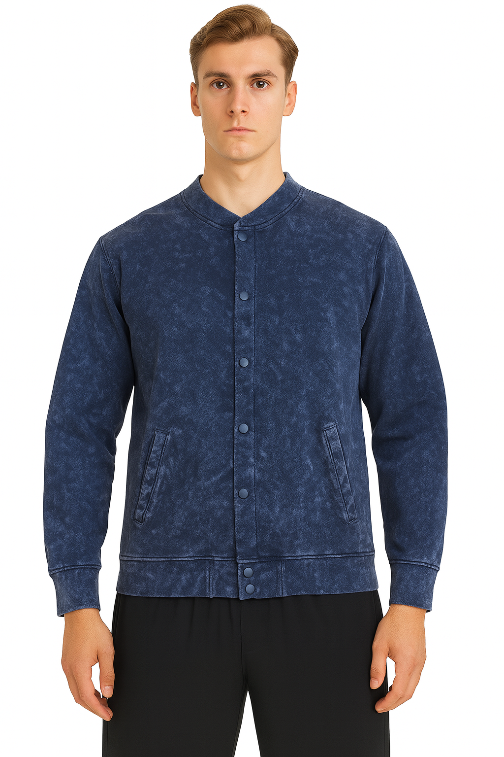AWD source image 46687679348991: H6005 HUDI RusticStyles – Premium Vintage Wash Varsity Jacket