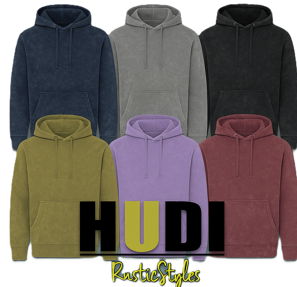 AWD source image 46002638717183: H 6003 HUDI RusticStyles – Premium Vintage Wash Zipper cardigan Hoodie